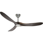 Casafan - ventilateur de plafond eco genuino dc 152 chrome - noyer