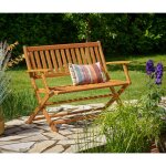 Banc de jardin pliable en bois d'eucalyptus certifié fsc 2 places banc en bois terrasse balcon jardin ... Banc de jardin pliable en bois d'eucalyptus certifié fsc 2 places banc en bois terrasse balcon jardin ...