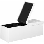 Casaria® banc de rangement avec couvercle rabattable siège pouf coffre de rangement pliable pour salon ... Casaria® banc de rangement avec couvercle rabattable siège pouf coffre de rangement pliable pour salon ...