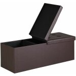 Casaria� banc de rangement avec couvercle rabattable si�ge pouf coffre de rangement pliable pour salon ...