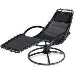 Chaise longue de relaxation eve en acier laqu fonction bascule coussin chaise fauteuil de jardin  bascule ...