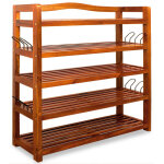 Casaria - tagère à chaussures à 5 niveaux meuble de rangement bois d'acacia porte - pantoufles range ... Casaria - tagère à chaussures à 5 niveaux meuble de rangement bois d'acacia porte - pantoufles range ...