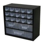 Casier metal 38 tiroirs - separateurs et etiquettes - 306x155x460 - viso