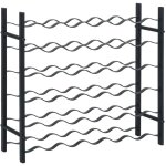 Casier range bouteilles étagère de rangement vin pour 36 bouteilles en fer noir dec024320 Casier range bouteilles étagère de rangement vin pour 36 bouteilles en fer noir dec024320