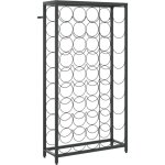 Dcoshop26 - casier range bouteilles tagre de rangement vin de 45 bouteilles 54 x 18 x 100cm fer forg ...