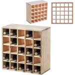 Kadax - casier  vin en bois 25 bouteilles d'alcool armoire tagre cadeau 52cm