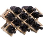 Casier � vin empilable en bois contenir 10 bouteilles 45x12. 5x31cm, etagere rhombe log, porte bouteille ...