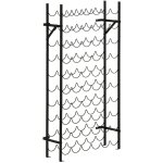 Casier � vin mural m�tal 60 bouteilles - support de rangement �l�gant noir pour cave ou cuisine - porte ...