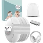 Casque anti bruit bébé 2 en 1 casque gris Casque anti bruit bébé 2 en 1 casque gris