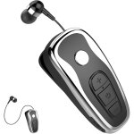 Casque bluetooth 5. 0 l�ger et r�tractable ? �couteurs st�r�o avec micro antibruit, clip oreille, sans ...