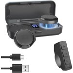 Casque bluetooth pour moto avec t�l�commande - kit mains libres sans fil avec bo�tier de charge