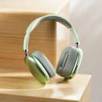 Casque bluetooth p9 pro max mont� sur la t�te avec oreillettes st�r�o sans fil en coton et chargement ...