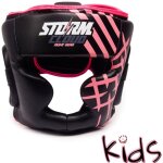 Casque de boxe stormcloud lynx pour enfants, noir / rose, taille m