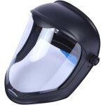 Casque de faciale avec visi�re housse de anti - bu�e meulage de s�curit�, prot�ge contre chutes, masque ...