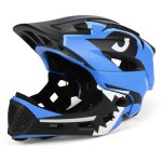 Casque intgral dtachable enfant - motif crocodile (bleu) - protection vlo / skate / patins - normes ...