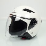 [jamais utilise] casque jet osone s760 blanc brillant taille s 55 - 56cm pour moto