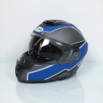 Casque modulable bleu et gris mat torx neil 2 trip blue taille s