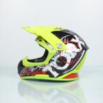 Casque pour moto cross torx marvin eyes neon lemon taille l jaune