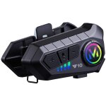 Casque moto intercom 32 h moto casque moto bluetooth int�gr� headset main libre haut - parleurs �couteurs ...