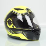 Casque pour moto modulable one outline 2. 0 jaune noir homme femme