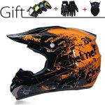 Casque de motocross pour adulte, casque de moto pour homme avec gants / masque / lunettes, homologu ...