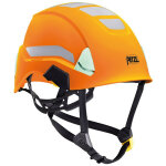 Casque de protection haute visibilit� strato hi - viz - a020ca - orange clair - taille unique - petzl ...