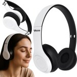 Casque sans fil supra - auriculaire vezo, bluetooth, mp3, sport, gaming, pliable, blanc