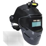 Casque de soudage assombri automatique, hotte de soudage � �nergie solaire, �cran de casque de protection ...
