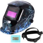 Casque de soudeur auto - obscurcissant, masque de soudage r�glable, alimentation par batterie et solaire, ...