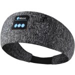 Casque de sport bluetooth 5. 0 bandeau �lastique avec fermeture �clair pour running yoga fitness