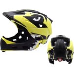 Casque de vlo pour enfants - skateboard & bmx - jaune - menton dtachable - respirant