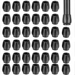 Casquettes de chaise en caoutchouc coussinets de pieds casquettes de chaise noires protge - jambes de ...