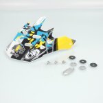 Casqutte visi�re de casque cross one bad bully bleu pour moto