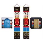 Casse - noisette banni�res de no�l noyer soldat porte rideau cintre couplet no�l porte avant drapeau ...