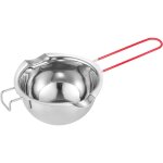 Casserole bain - marie 400 ml ? creuset inox avec poign�e r�sistante � la chaleur, pour chocolat / sucre ...