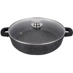 Casserole basse en fonte d'aluminium noir supr�me 24cm