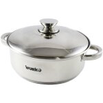Casserole semi - bombe kora 28 cm wurko en acier inoxydable