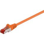 Cat 6 c�ble patch, s / ftp (pimf), orange, 0, 25 m, conducteur en cuivre (cu), gaine de c�ble sans halog�ne ...