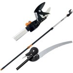 Fiskars - se'cateur te'lescopique angle de coupe re'glable coupe 32 mm longueur de 240 a' 410 cm