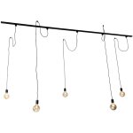 Cavalux - syst�me de rail spot luminaire plafond, plafonnier compatible pour led - 5 lumi�re - l 286 ...