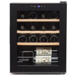 Cave � vin 16 bouteilles noire chr pro - vinobox