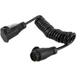 Cble adaptateur 13 broches à 13 broches, rallonge de prise de remorque, cordon à ressort pour voiture, ... Cble adaptateur 13 broches à 13 broches, rallonge de prise de remorque, cordon à ressort pour voiture, ...