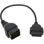 Cble de connecteur obd2 12 broches  16 broches, adaptateur obdii, accessoires de voiture