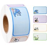 Ccykxa 1 rouleau / 280 pcs autocollants d'�tiquettes, �tiquettes autocollantes, �tiquettes v�tement enfant ...