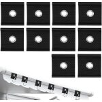 Ccykxa 10 crochets pour rails de roseaux de 5 / 6 mm � 7 / 8 mm, accessoires pour auvents de caravane, ...