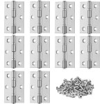 Ccykxa 10 pi�ces charniere porte, charniere inox, charni�re invisible, charni�re plate, porte placard ...