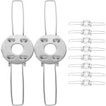 Ccykxa 10 pi�ces clip � ressort pour support de lampe pince � ressort pour abat - jour pince � ressort ...