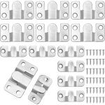 Ccykxa lot de 12 crochets de suspension embo�tables en acier inoxydable avec vis - charge lourde pour ...