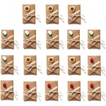 A 18 pices rtro kraft enveloppes vierges, carte postale dcore de fleurs sches, pour le mariage ...