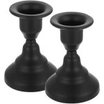 Ccykxa lot de 2 bougeoirs en fer forg� noir petit format chandelier de table europ�en vintage bougeoir ...